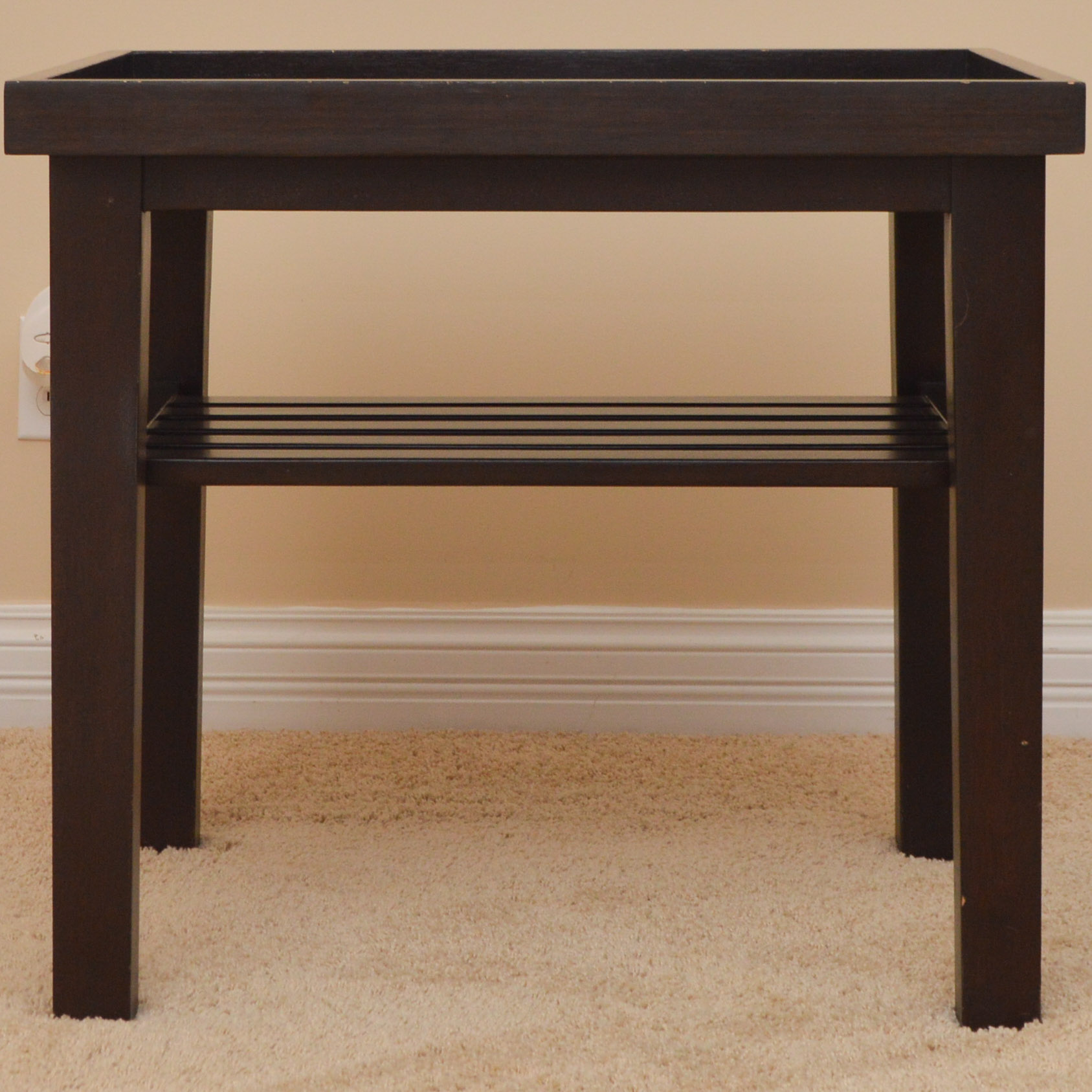 Black Mission Style End Tables EBTH
