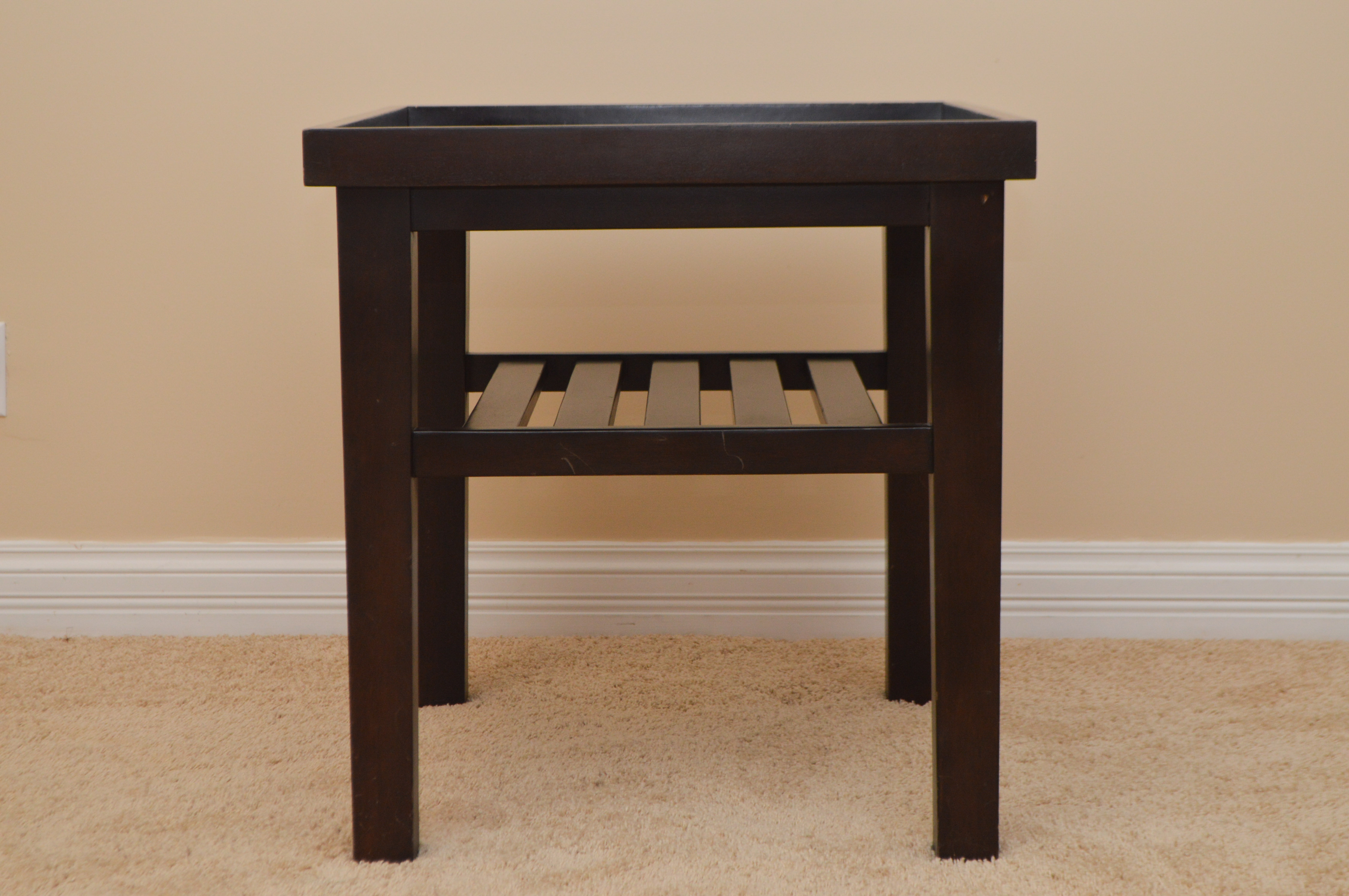 Black Mission Style End Tables EBTH