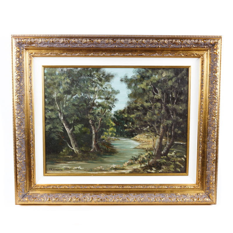 Signed Original Oil Landscape Painting EBTH