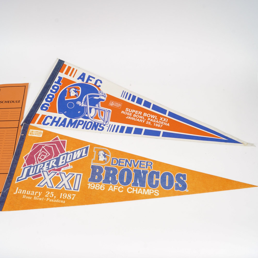 Variety of Denver Broncos Memorabilia EBTH