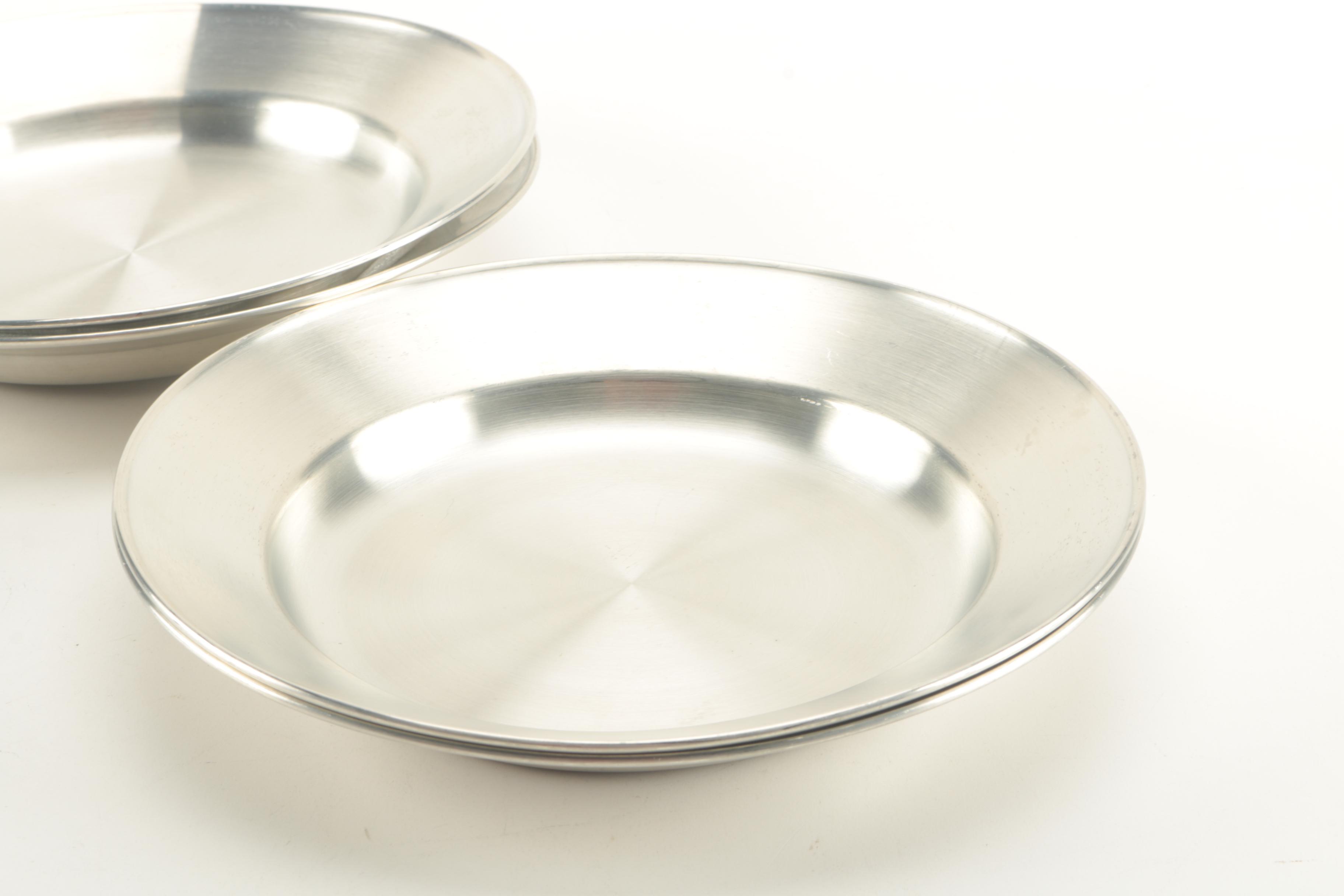 Danforth Pewter Dinner Plate Set EBTH