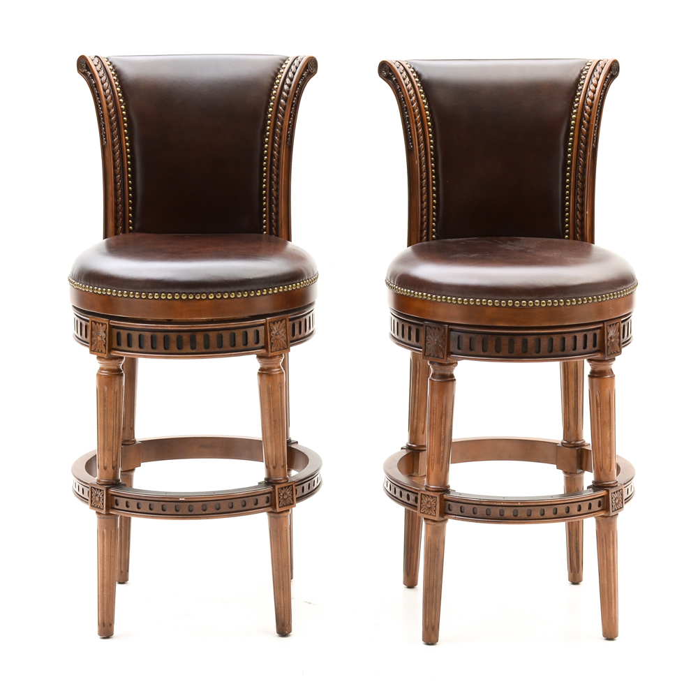 frontgate manchester swivel bar stool