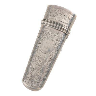 Circa 1833 Joseph Willmore Sterling Silver Perfume Flask Circa 1833 Joseph Willmore Sterling Silver Perfume Flask