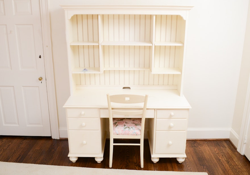 Computer Desk With Hutch By Ethan Allen Kids With Chair By
