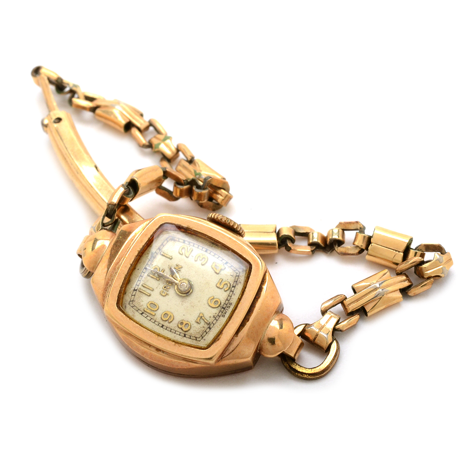 Vintage 14K Yellow Gold Croton Watch EBTH