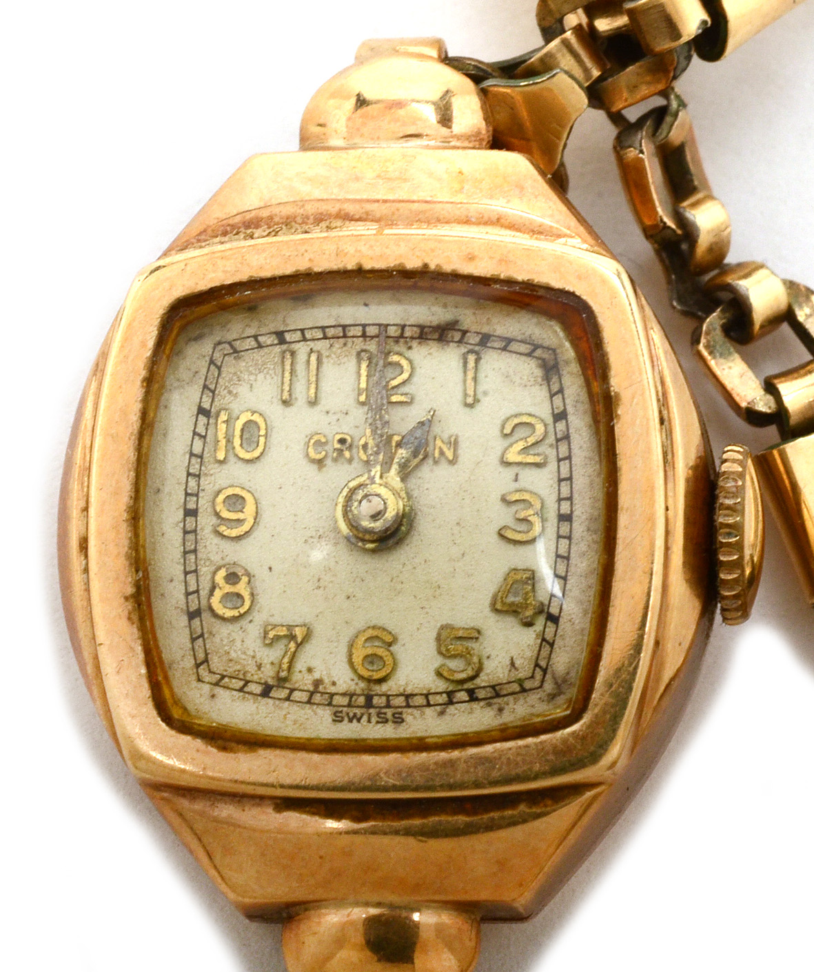 Vintage 14K Yellow Gold Croton Watch EBTH