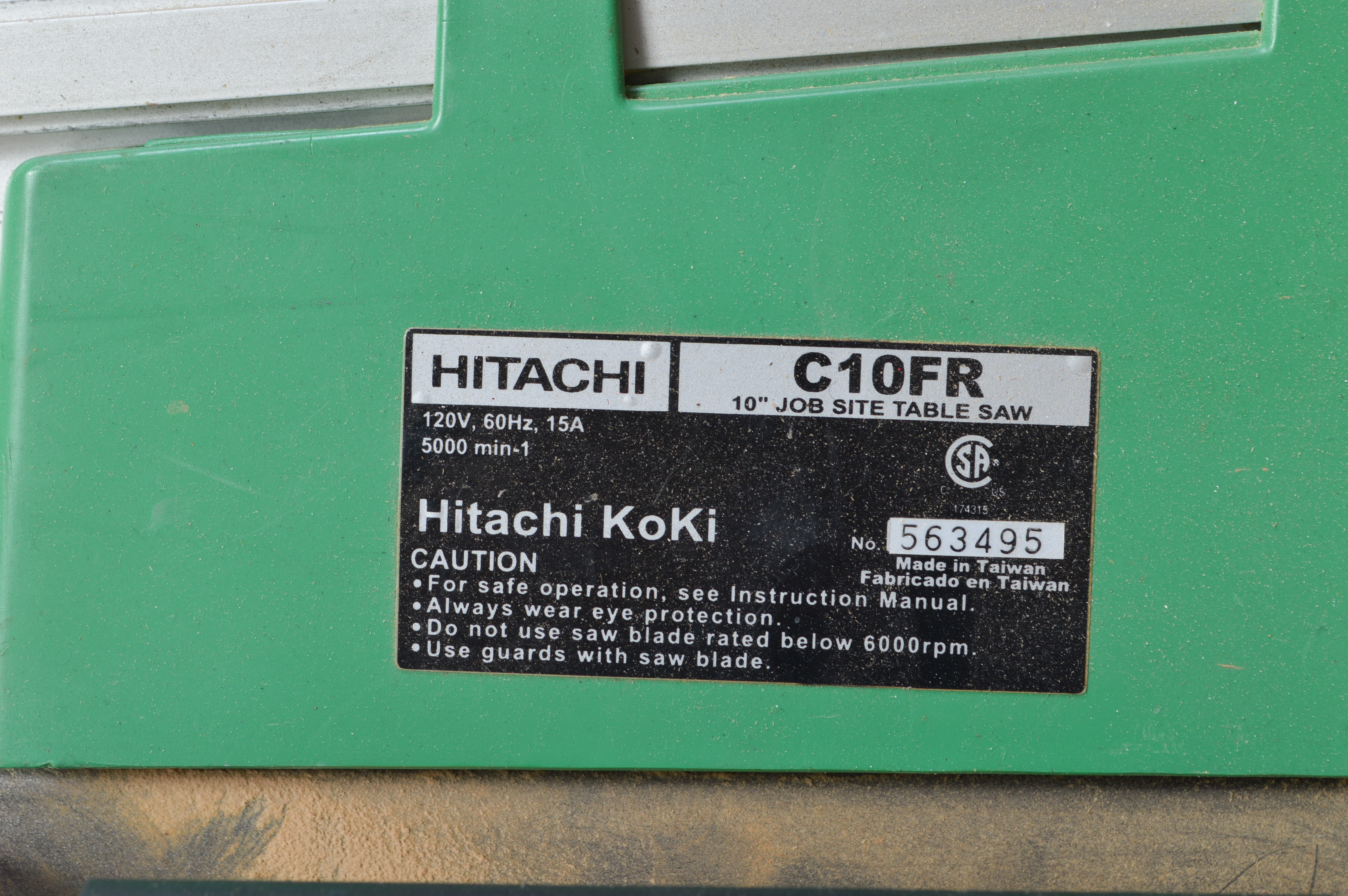 C10FR Hitachi Portable Table Saw EBTH