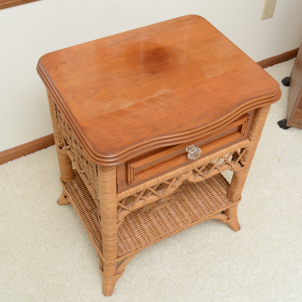 "Lexington Wicker Collection" by Henry Link Dresser & Nightstand EBTH