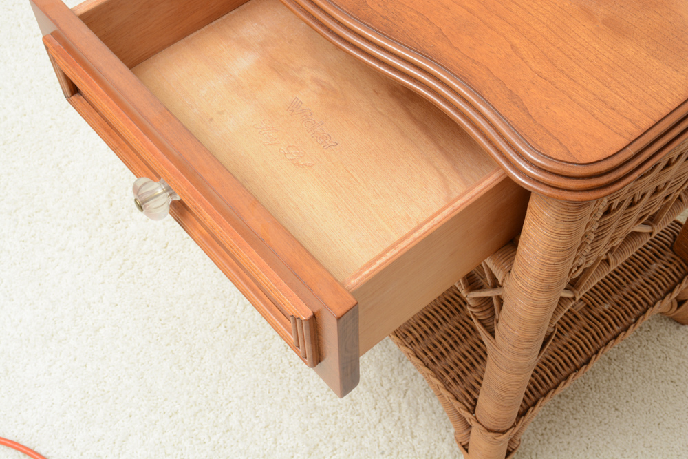 "Lexington Wicker Collection" by Henry Link Dresser & Nightstand EBTH