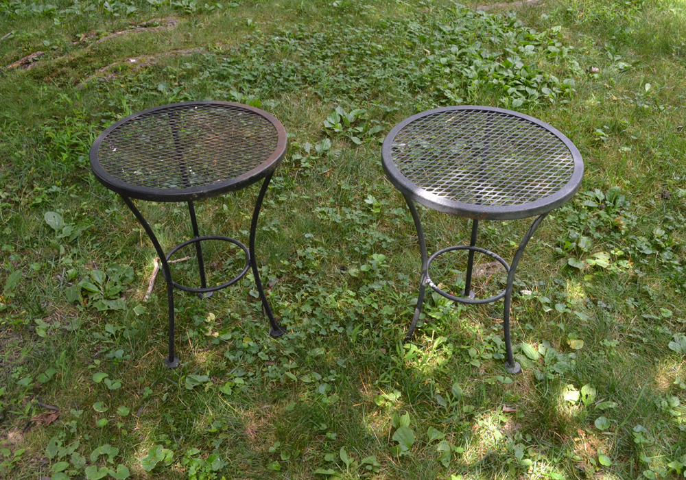 Black Wrought Iron Patio Set EBTH