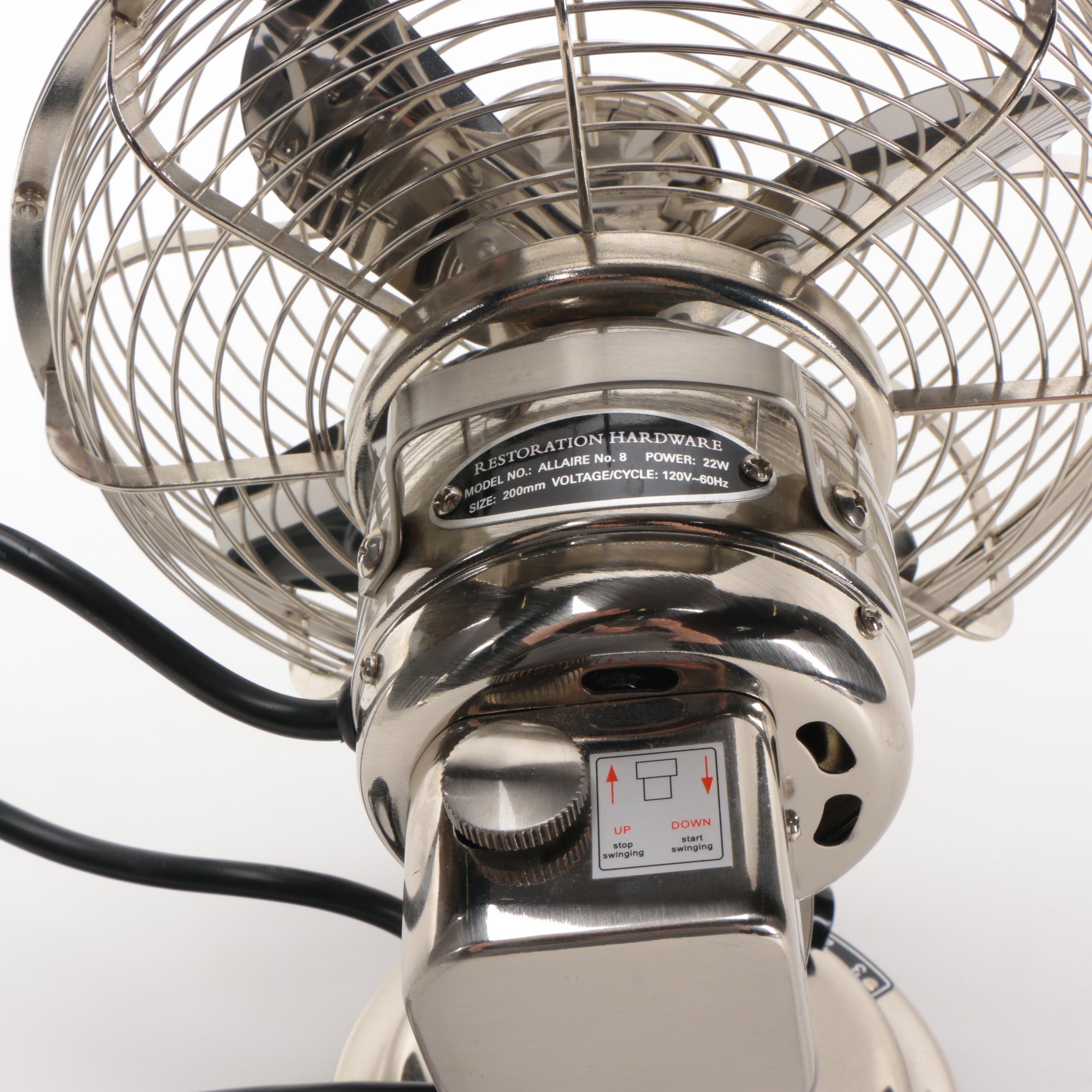 Restoration Hardware Table Fan EBTH