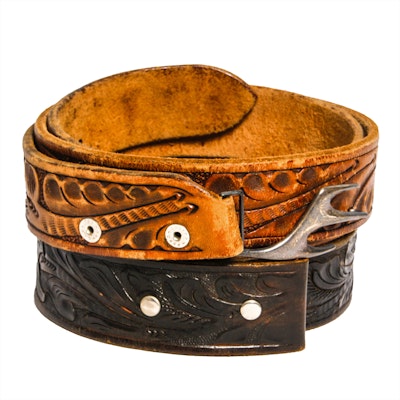 Pair of Vintage Leather Belts Pair of Vintage Leather Belts