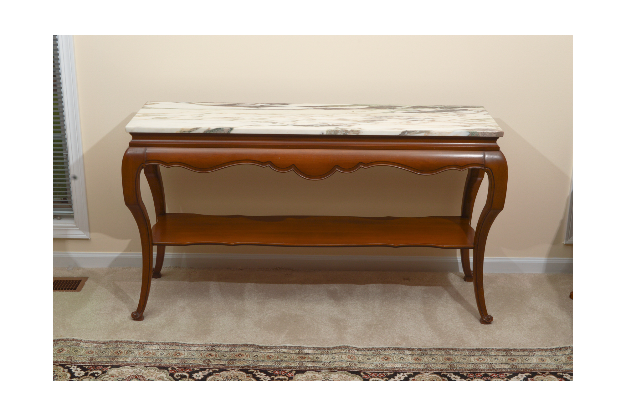 Marble Top Sofa Table EBTH