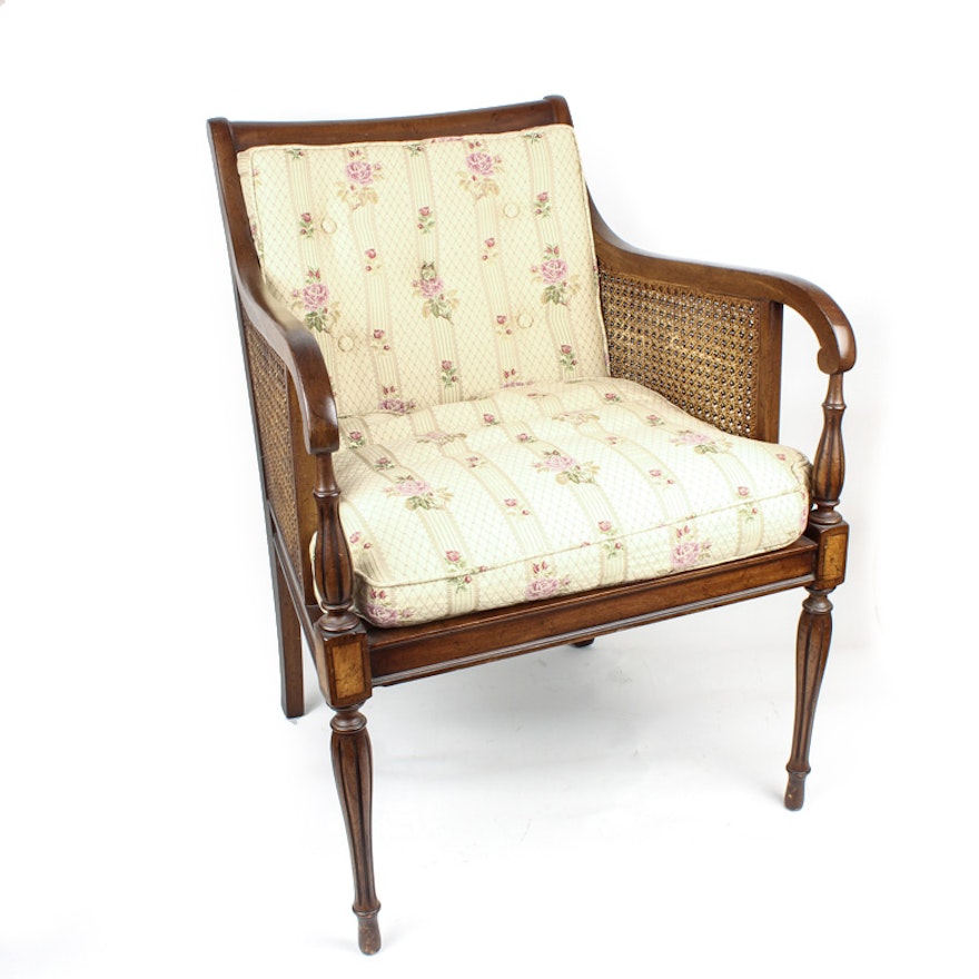 Vintage Cane Accent Chair By Hickory Chair Company Ebth