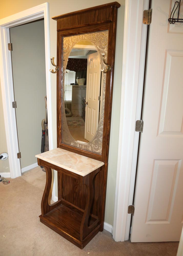 Mirrored Hall Tree EBTH