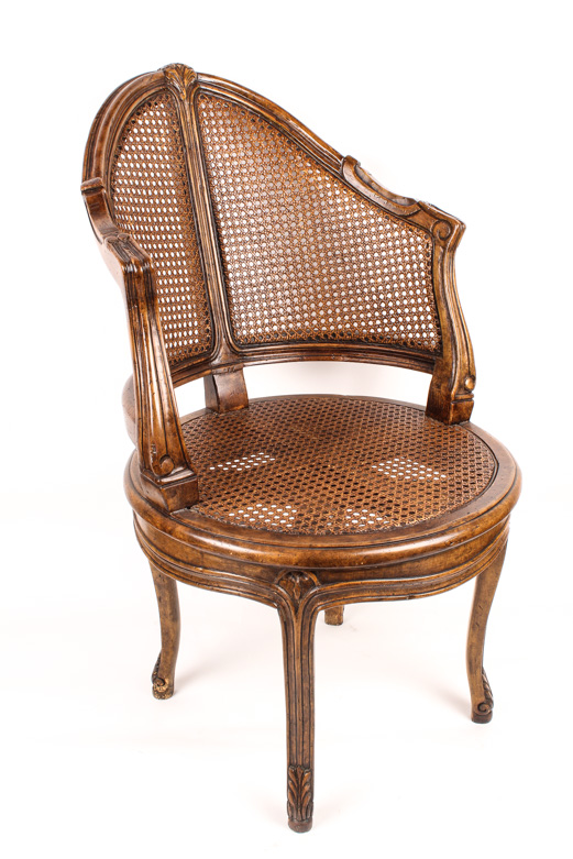 Vintage Cane Club Chair EBTH