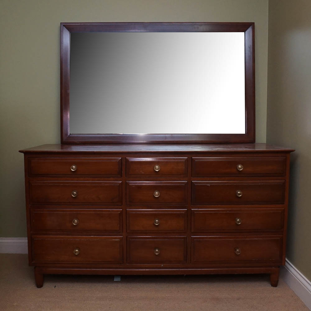 Mid Century Modern Solid Cherry Dresser by Willett Furniture EBTH
