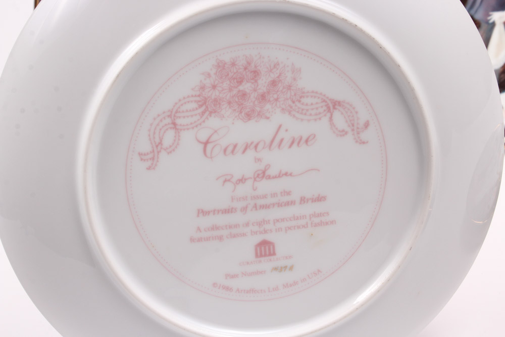 Rob Sauber "Portraits of American Brides" Collectors Plates EBTH