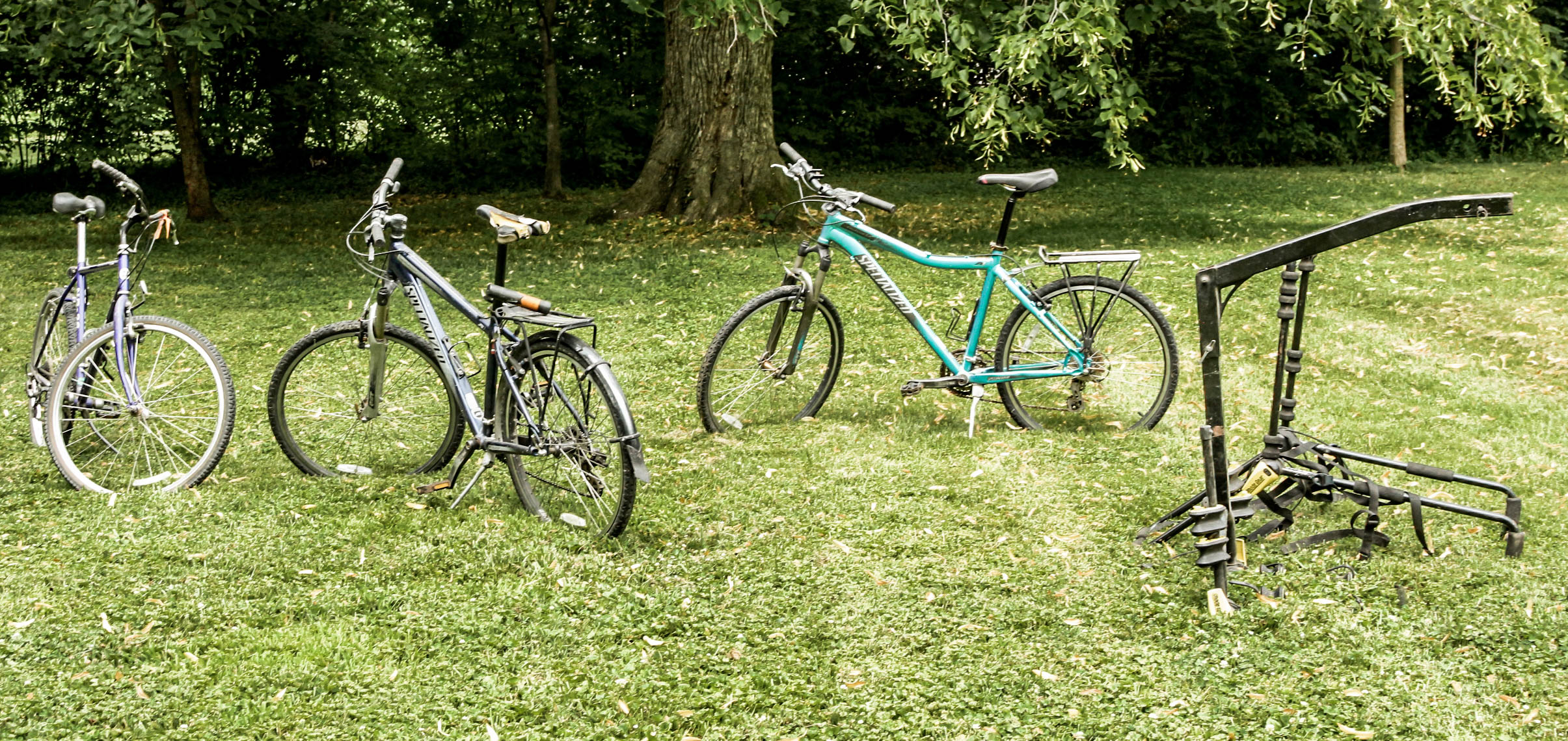 Specialized and Bridgestone Bikes With Rhode Gear Bike Rack EBTH