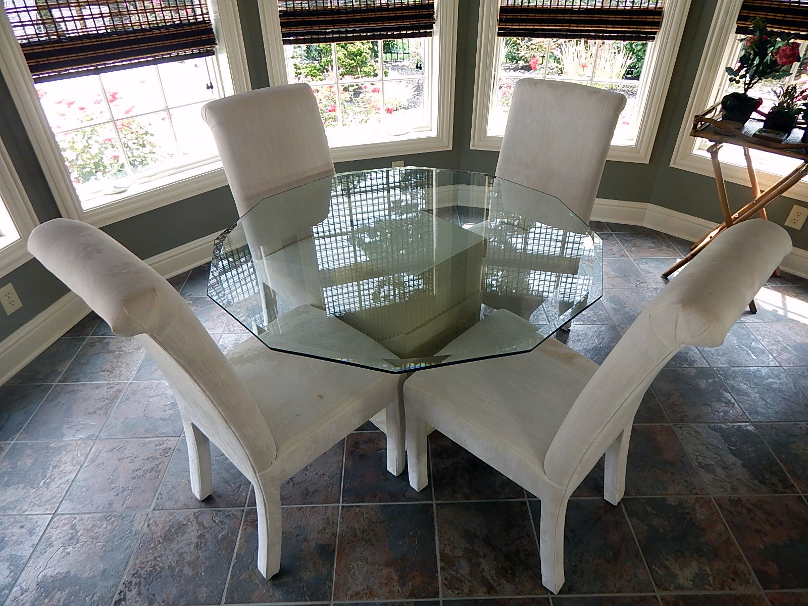 Contemporary Beveled Glass Set EBTH