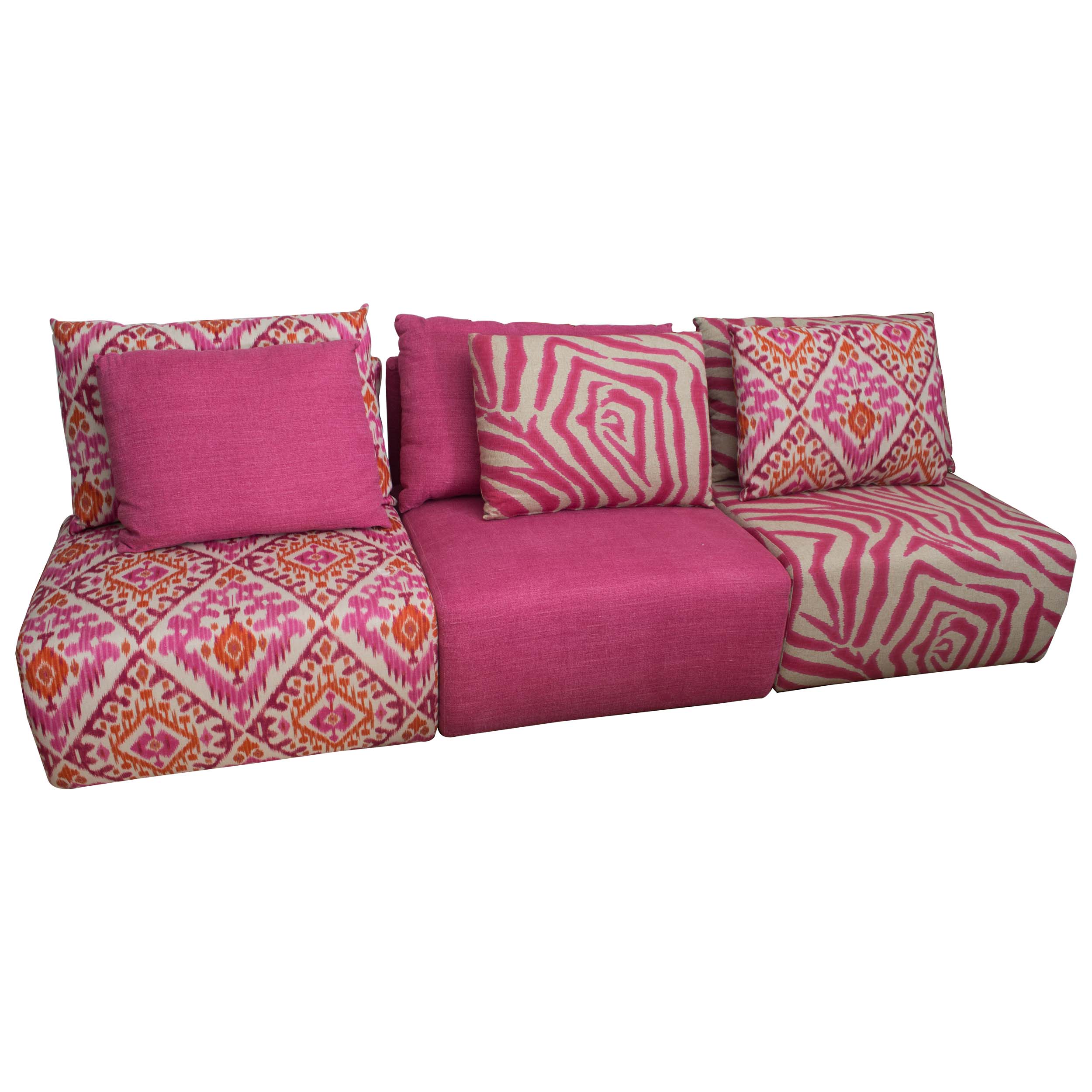 Customized West Elm Modular Banquette Seating Group Ebth