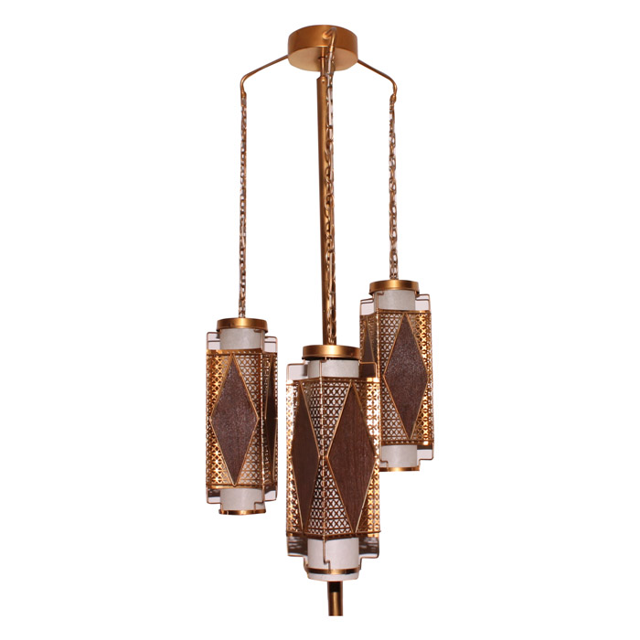 Vintage Mid Century Tension Rod Floor Lamp