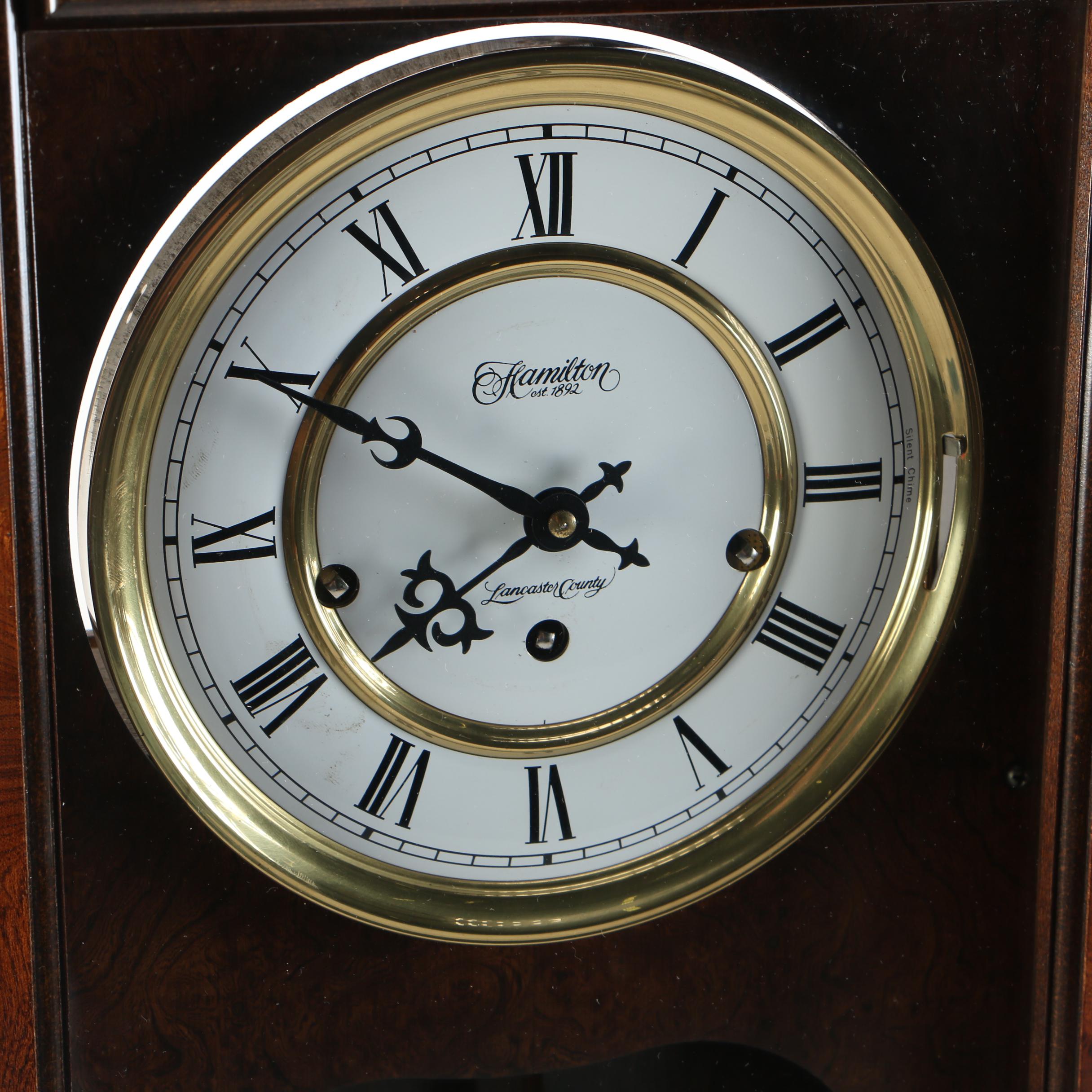 Hamilton "Lancaster Country" Pendulum Wall Clock EBTH