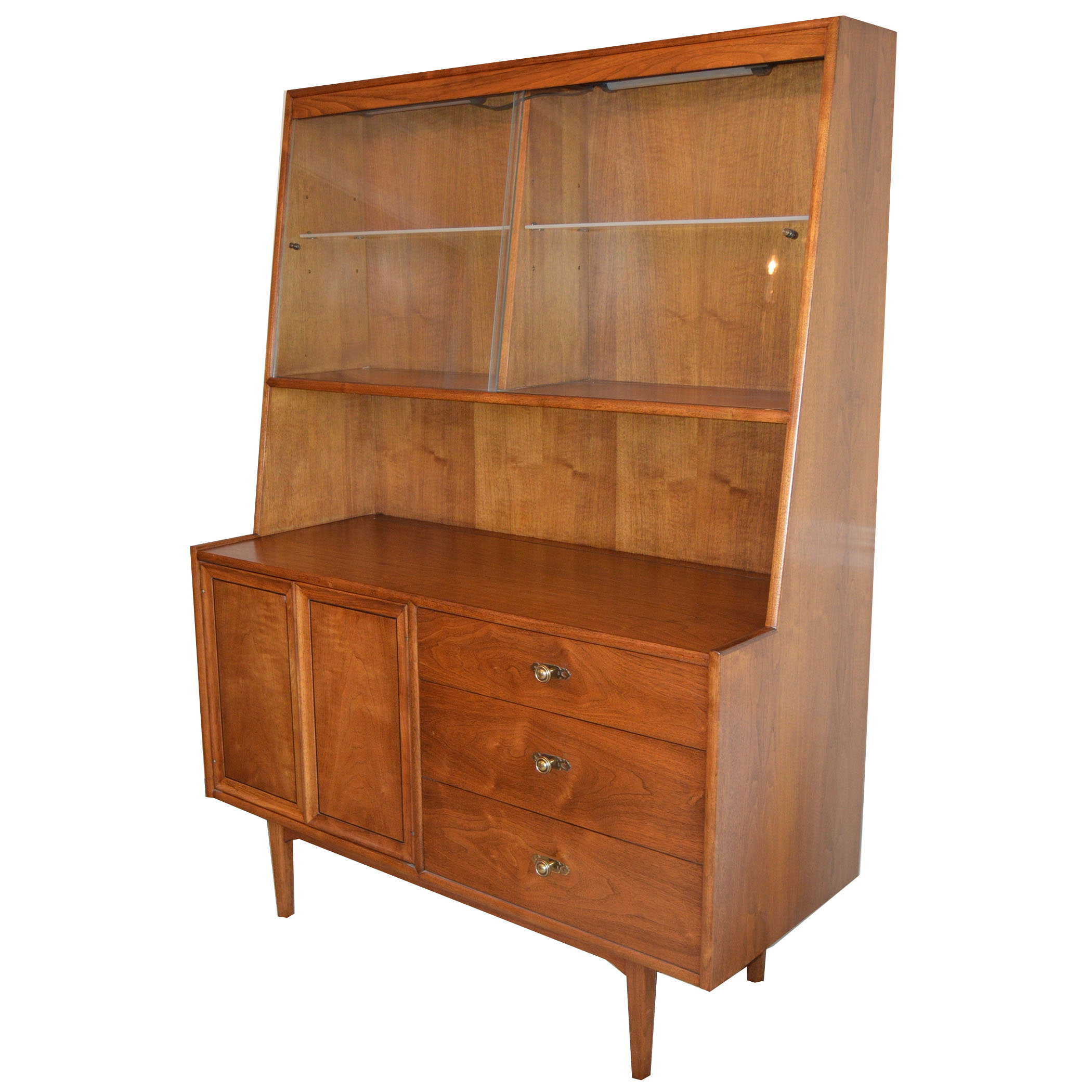 Mid Century Modern Walnut Dining Hutch by Drexel EBTH