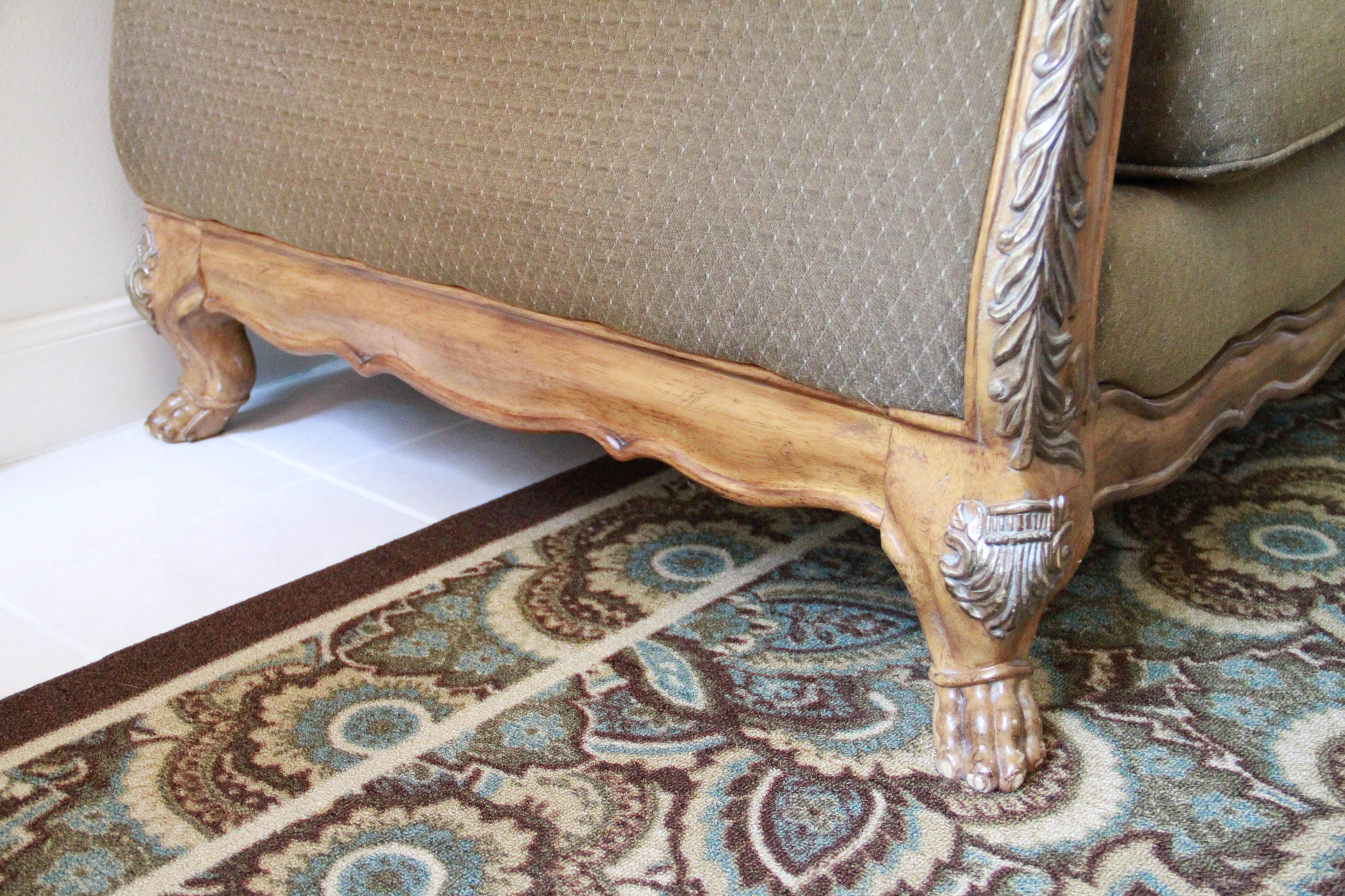 Chaise Lounge with Two Throw Pillows by Schnadig EBTH