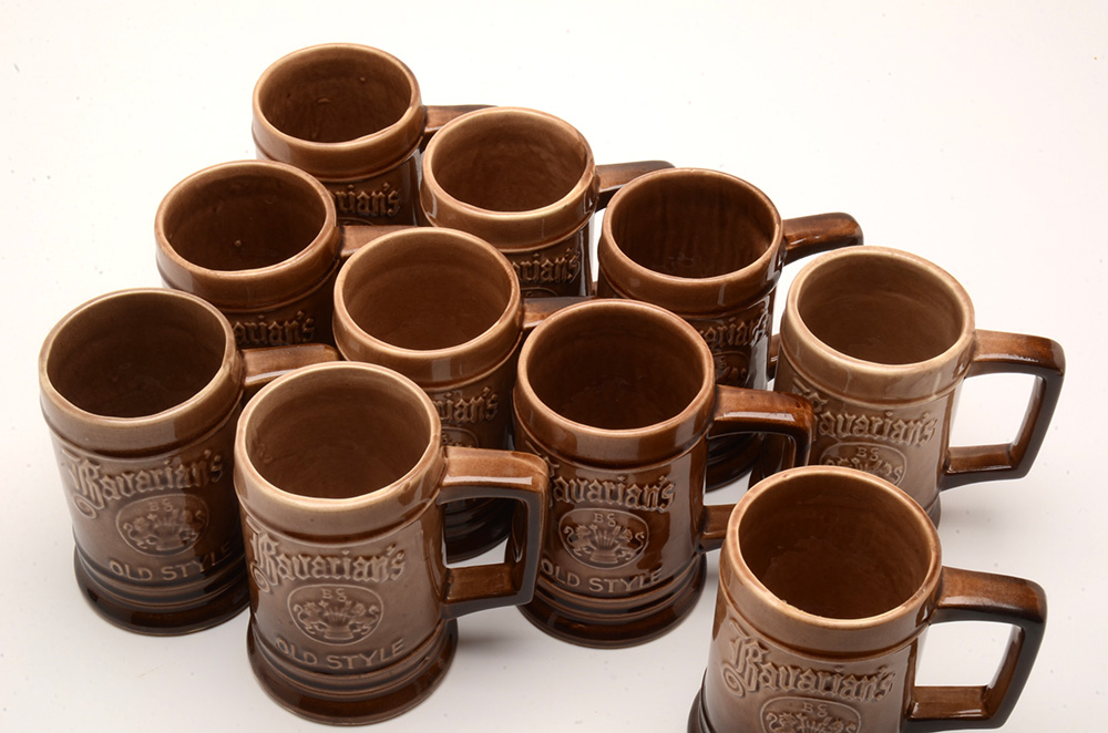 Collection of Vintage Ten Bavarian Old Style Beer Mugs EBTH