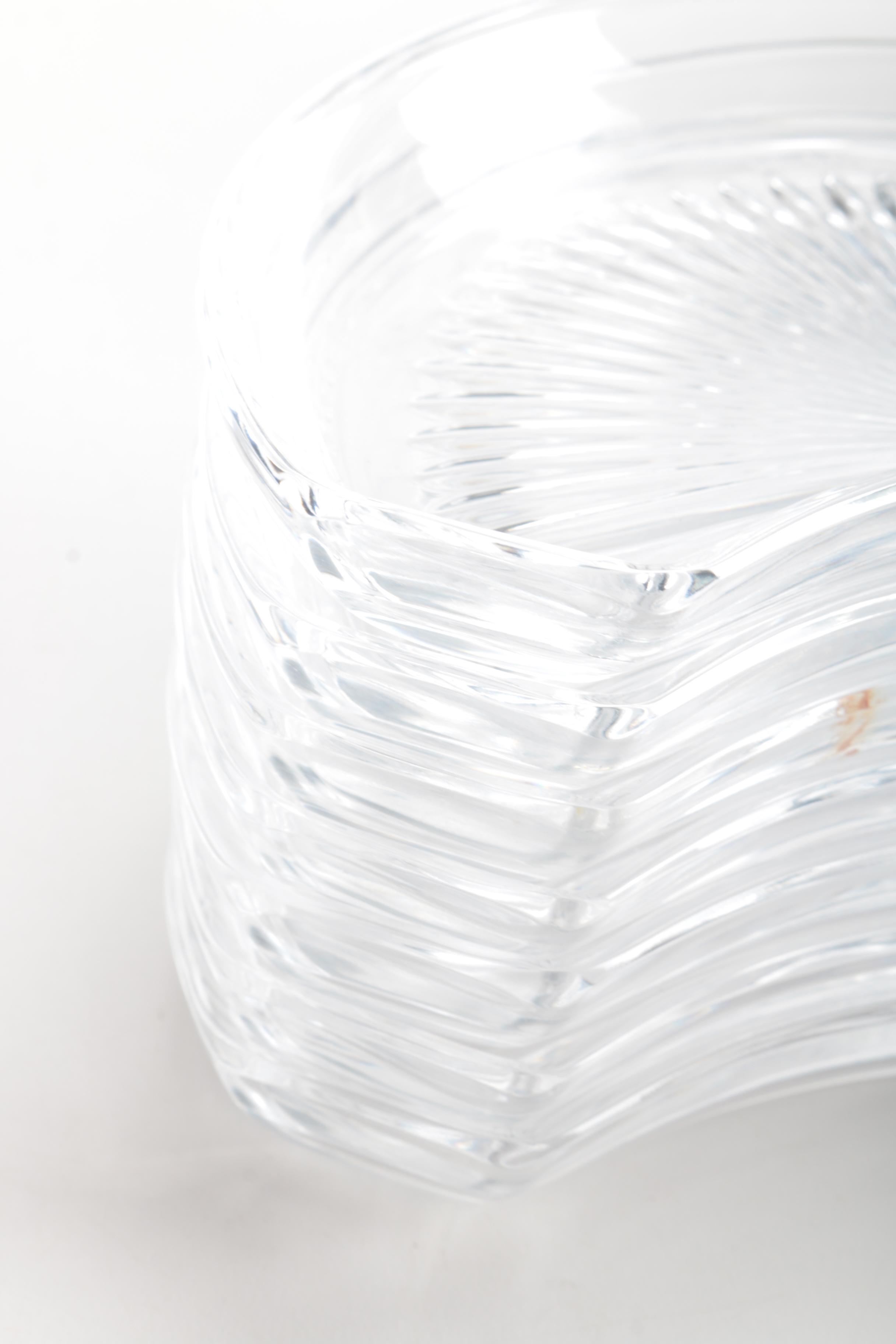 Glass Crescent Salad Plates EBTH