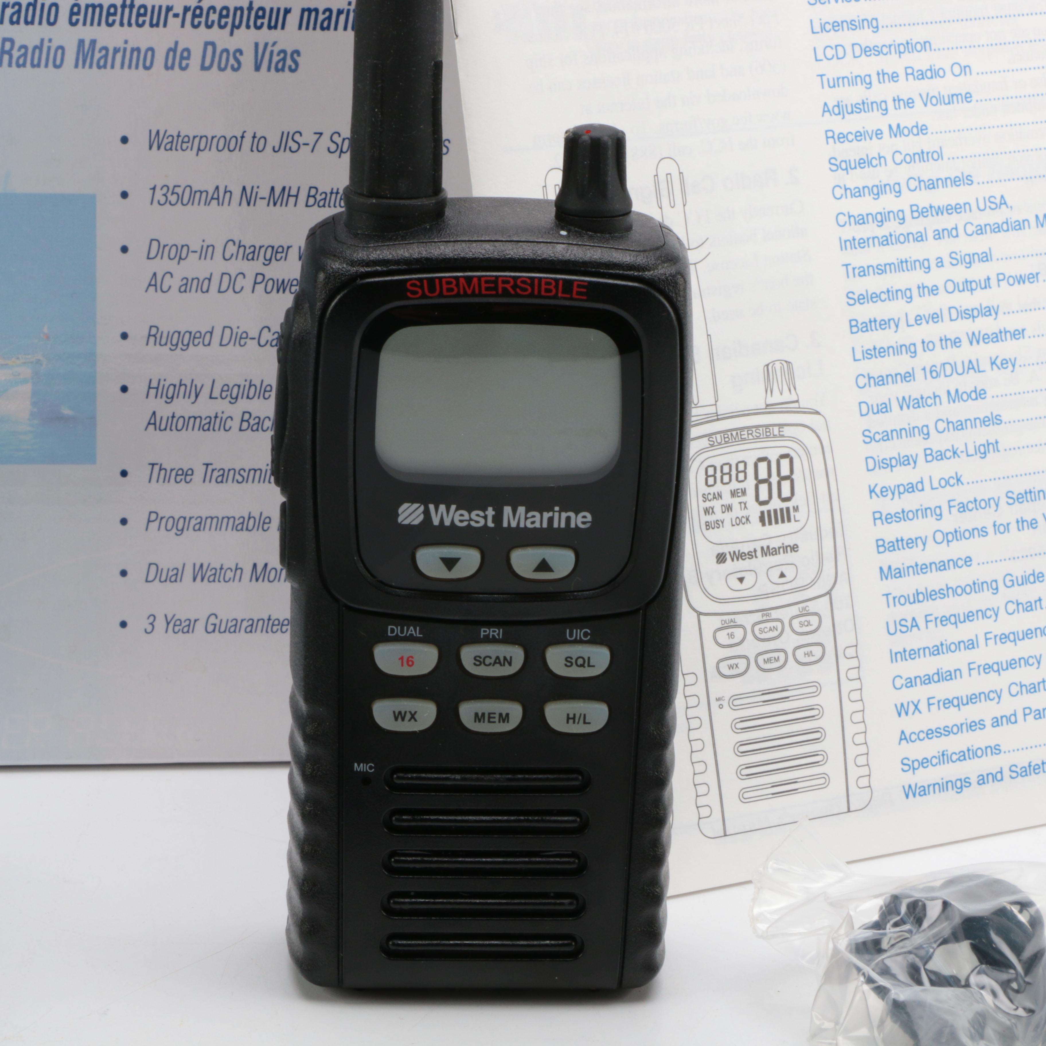 West Marine VHF100 TwoWay Marine Radio EBTH