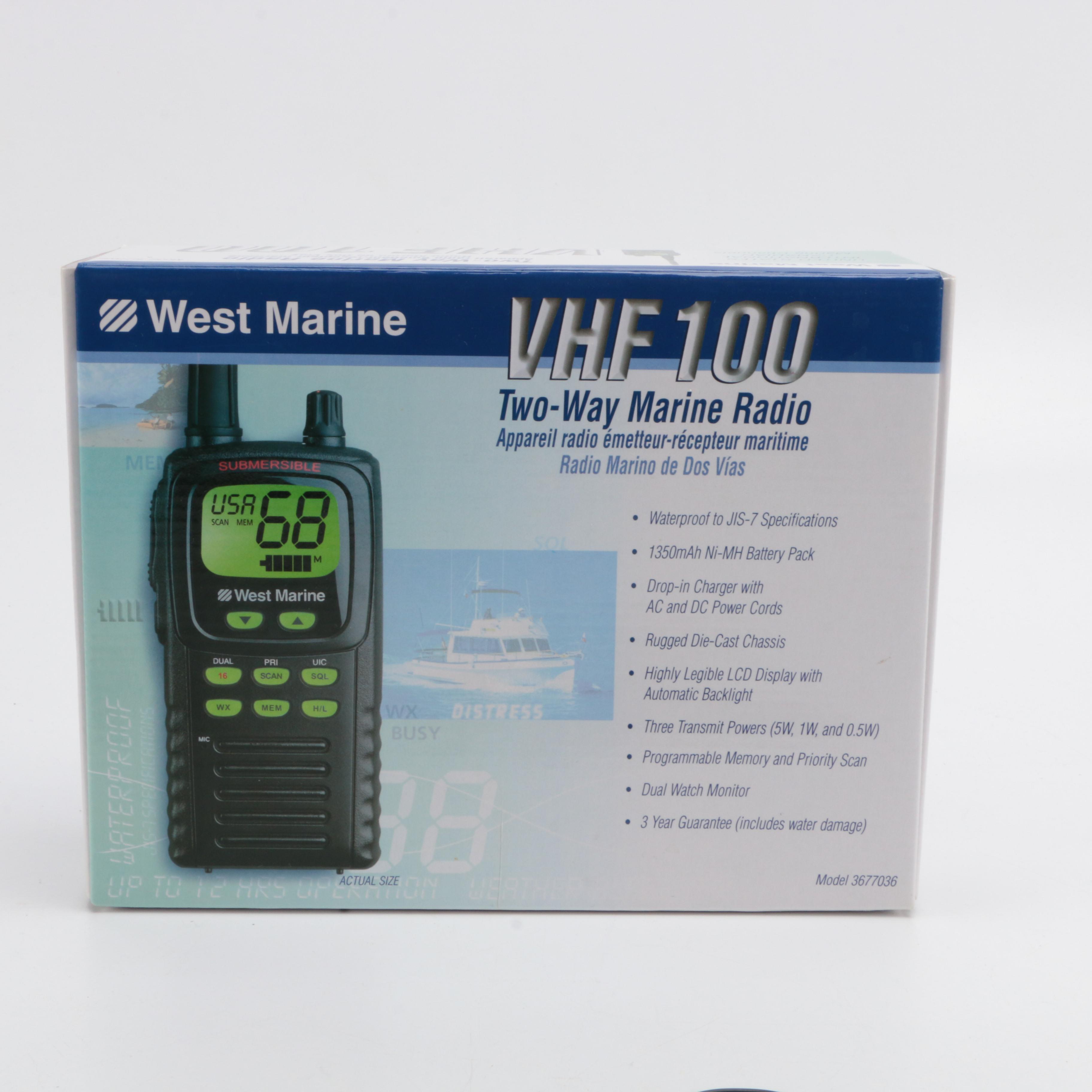 West Marine VHF100 TwoWay Marine Radio EBTH