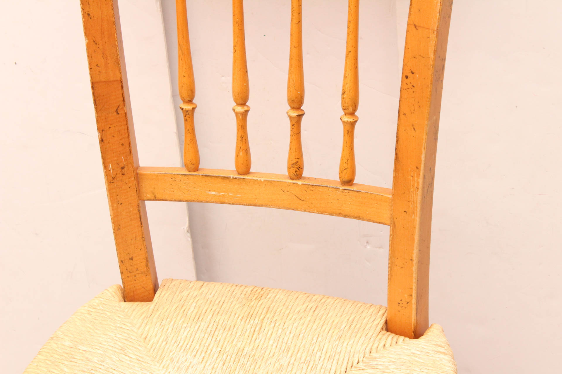 Rush Seat Wooden Chair EBTH