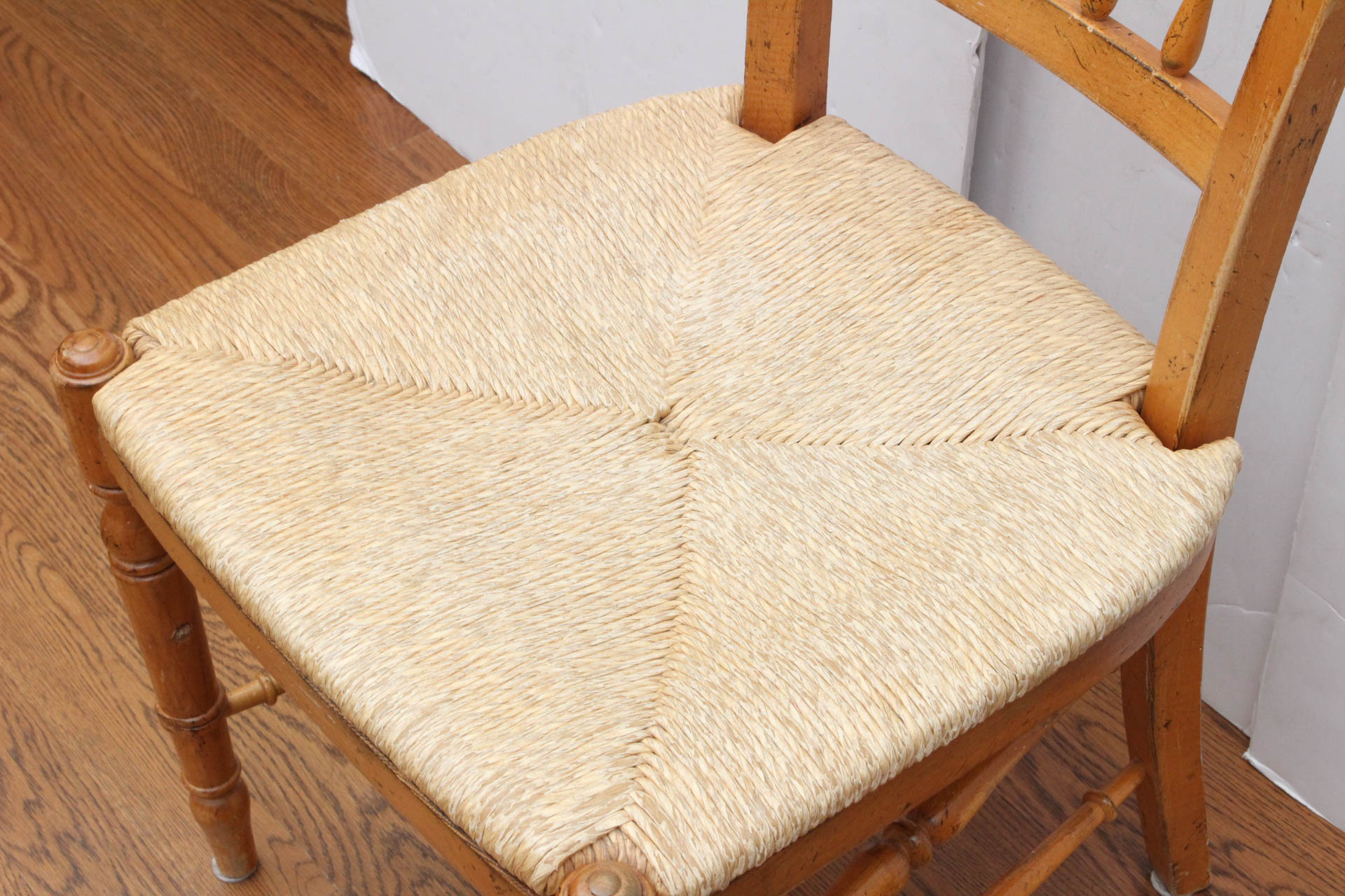 Rush Seat Wooden Chair EBTH