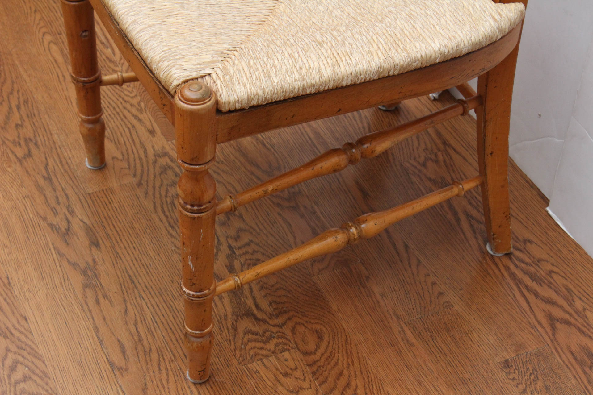 Rush Seat Wooden Chair EBTH