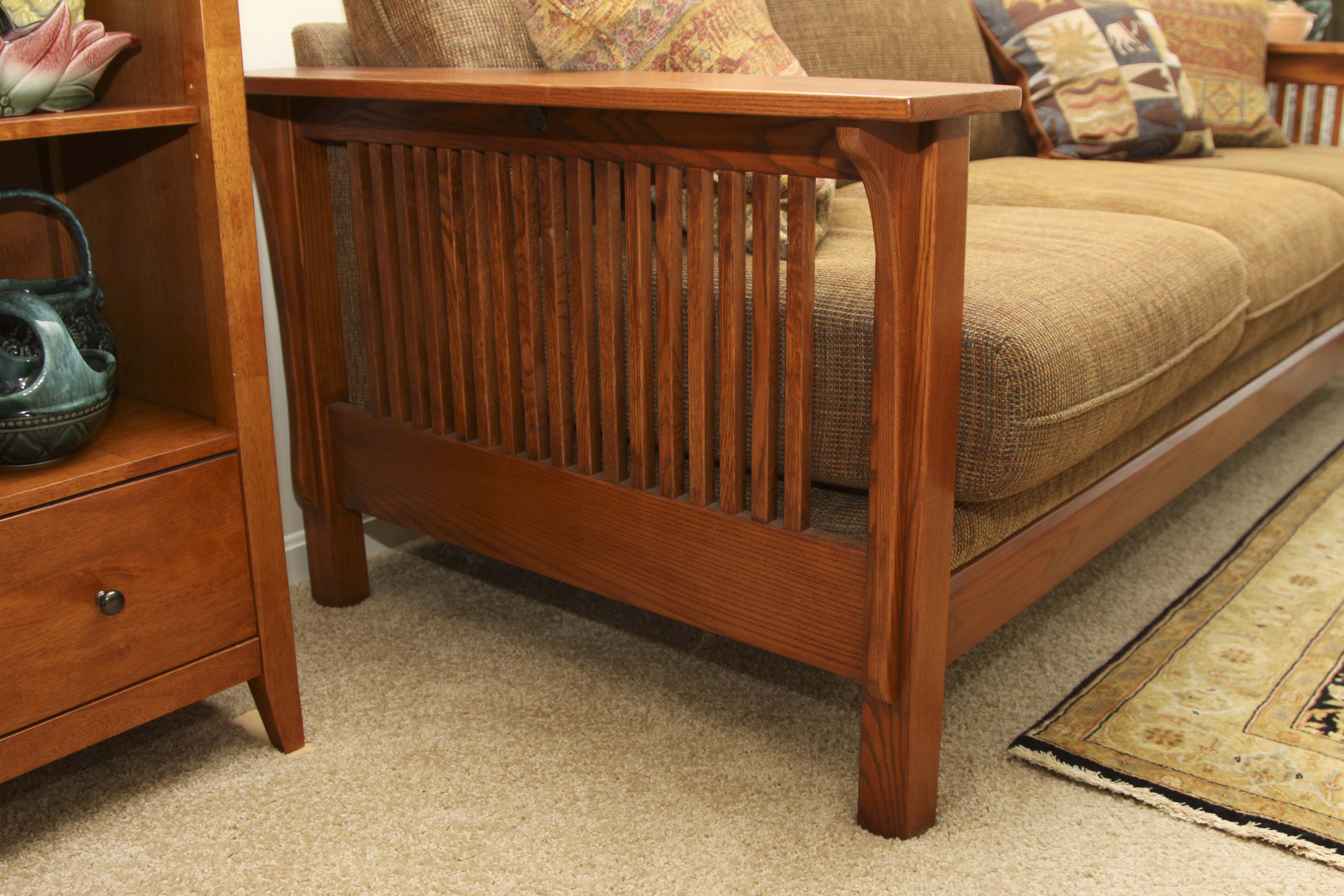 Mission Style Couch by Bassett EBTH