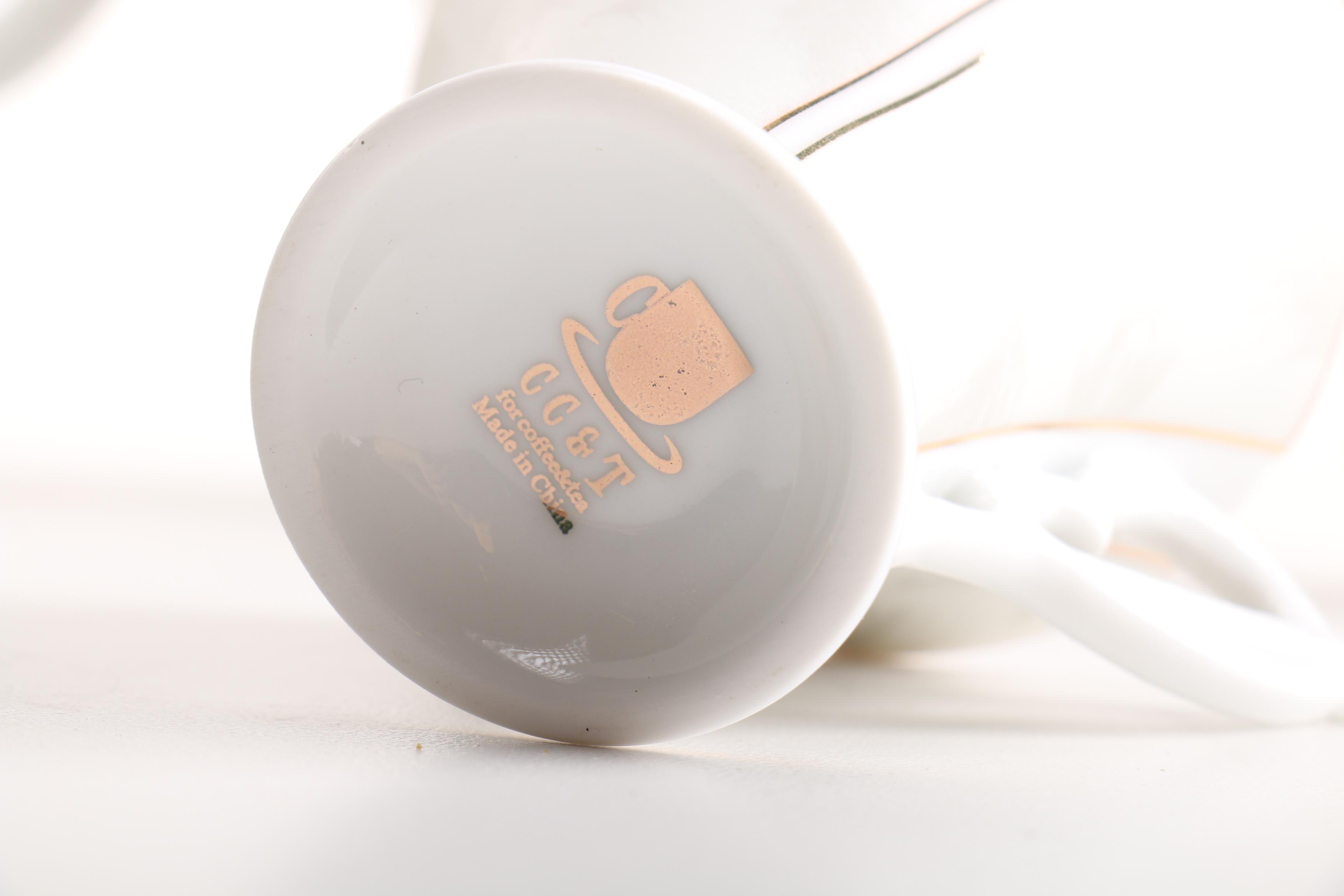 Cup and Saucer Set by CC&T for Coffee & Tea | EBTH