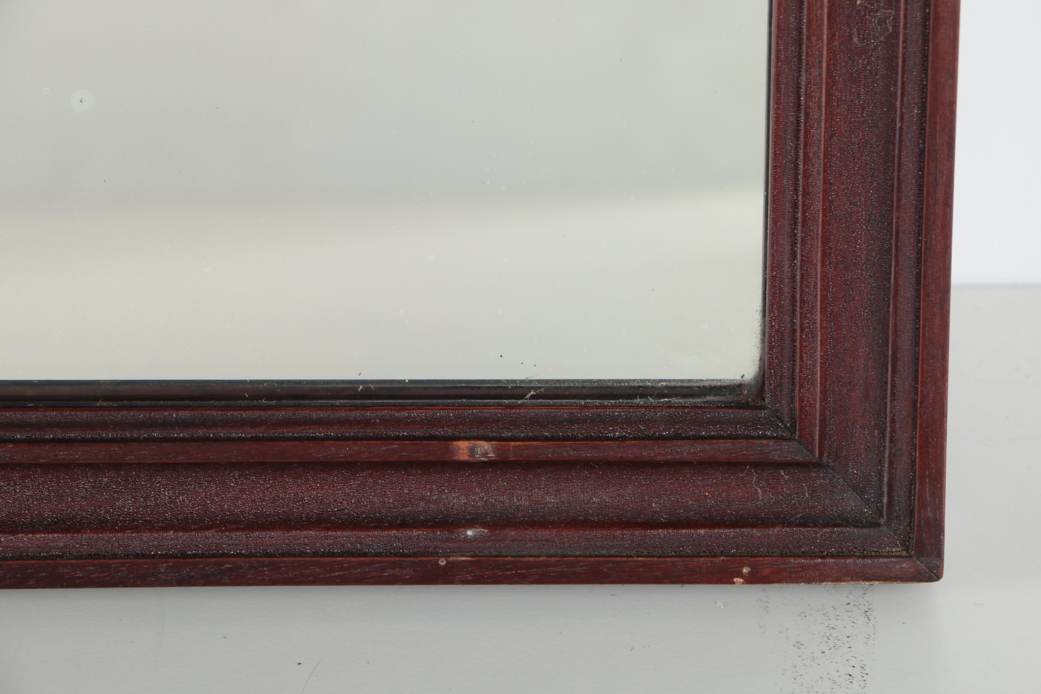 Vintage TriFold Mirror With Wooden Frame EBTH