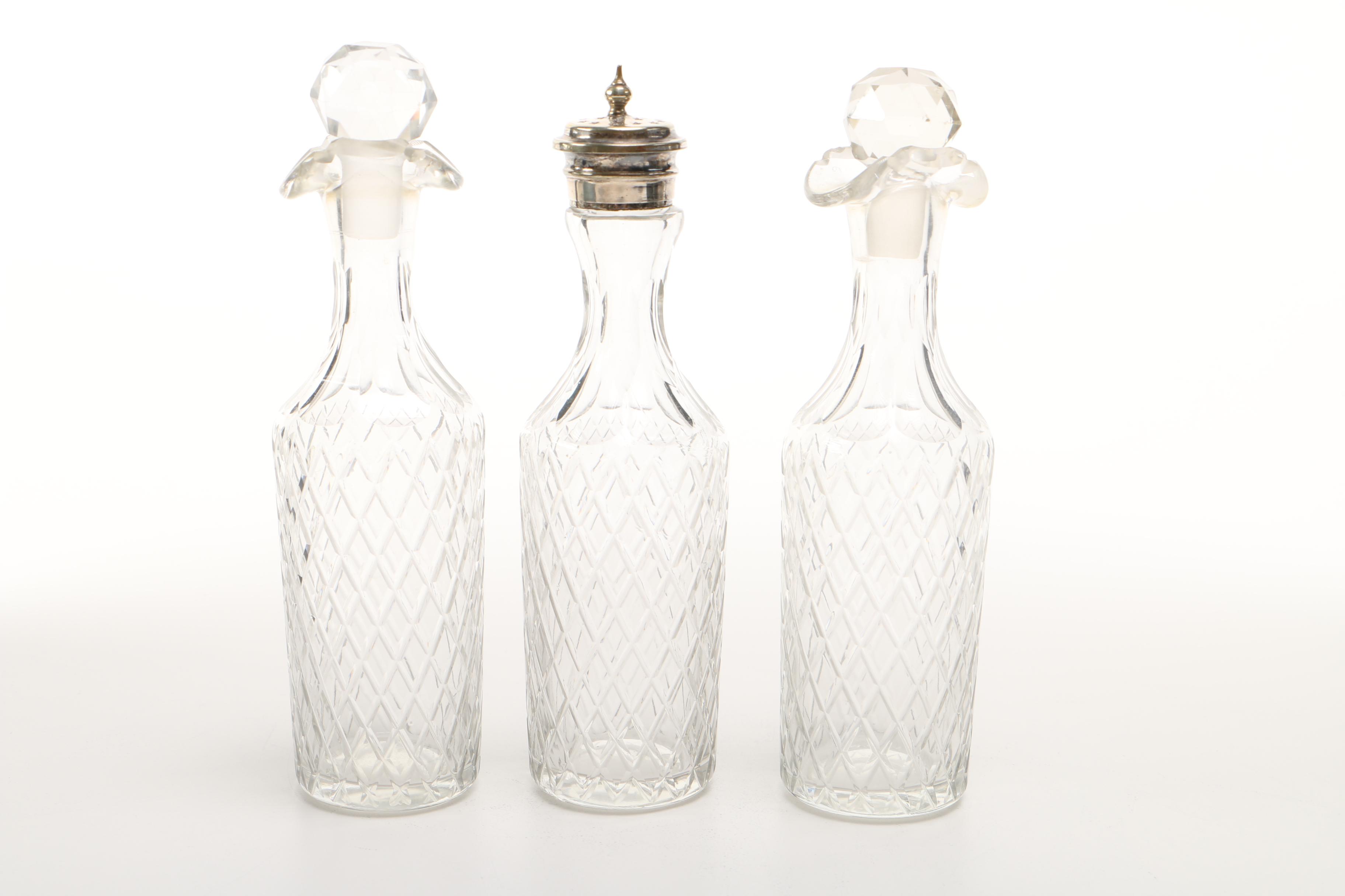 Antique Victorian Wilcox Cruet and Pickle Caster Set With Tongs EBTH