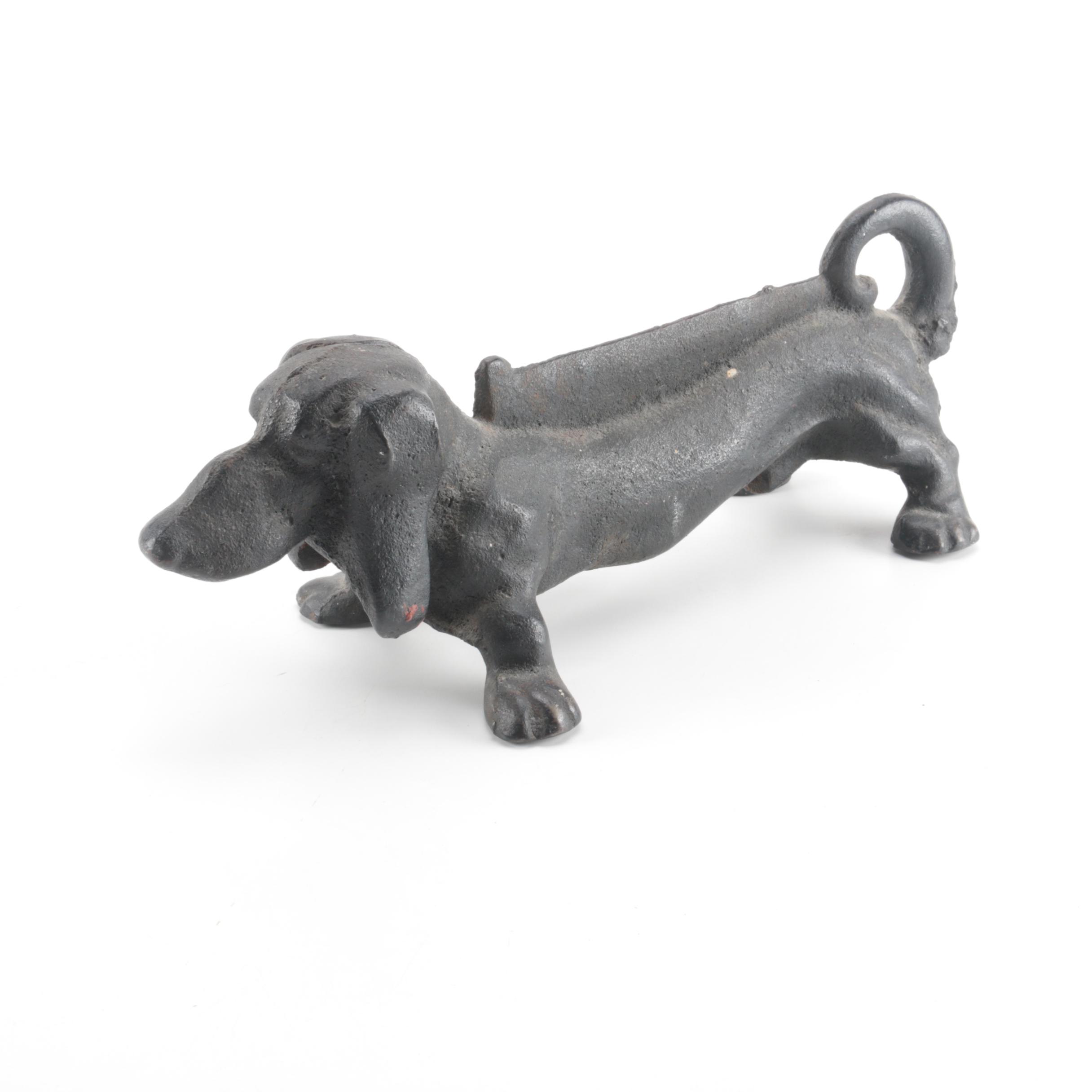 Cast Iron Dachshund Boot Scraper EBTH