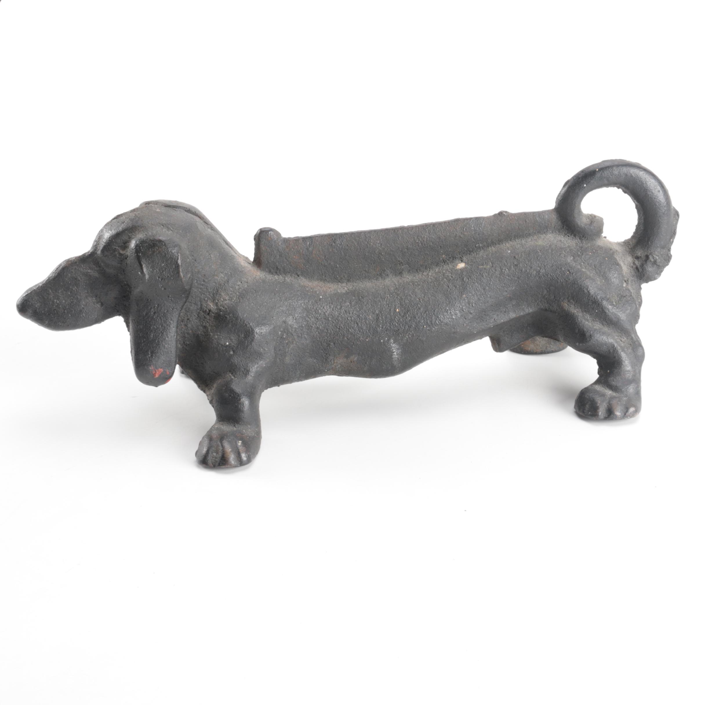Cast Iron Dachshund Boot Scraper EBTH