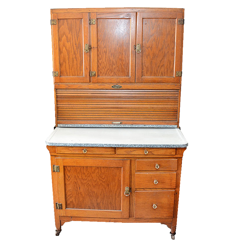 Vintage Oak Hoosier Style Kitchen by Sellers EBTH