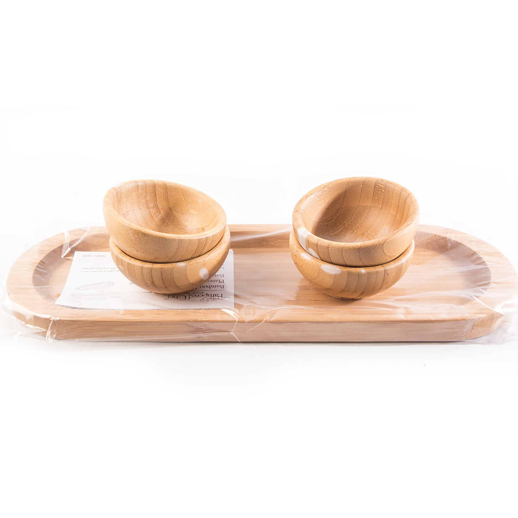 Pampered Chef Bamboo Cracker Tray and Bowls EBTH