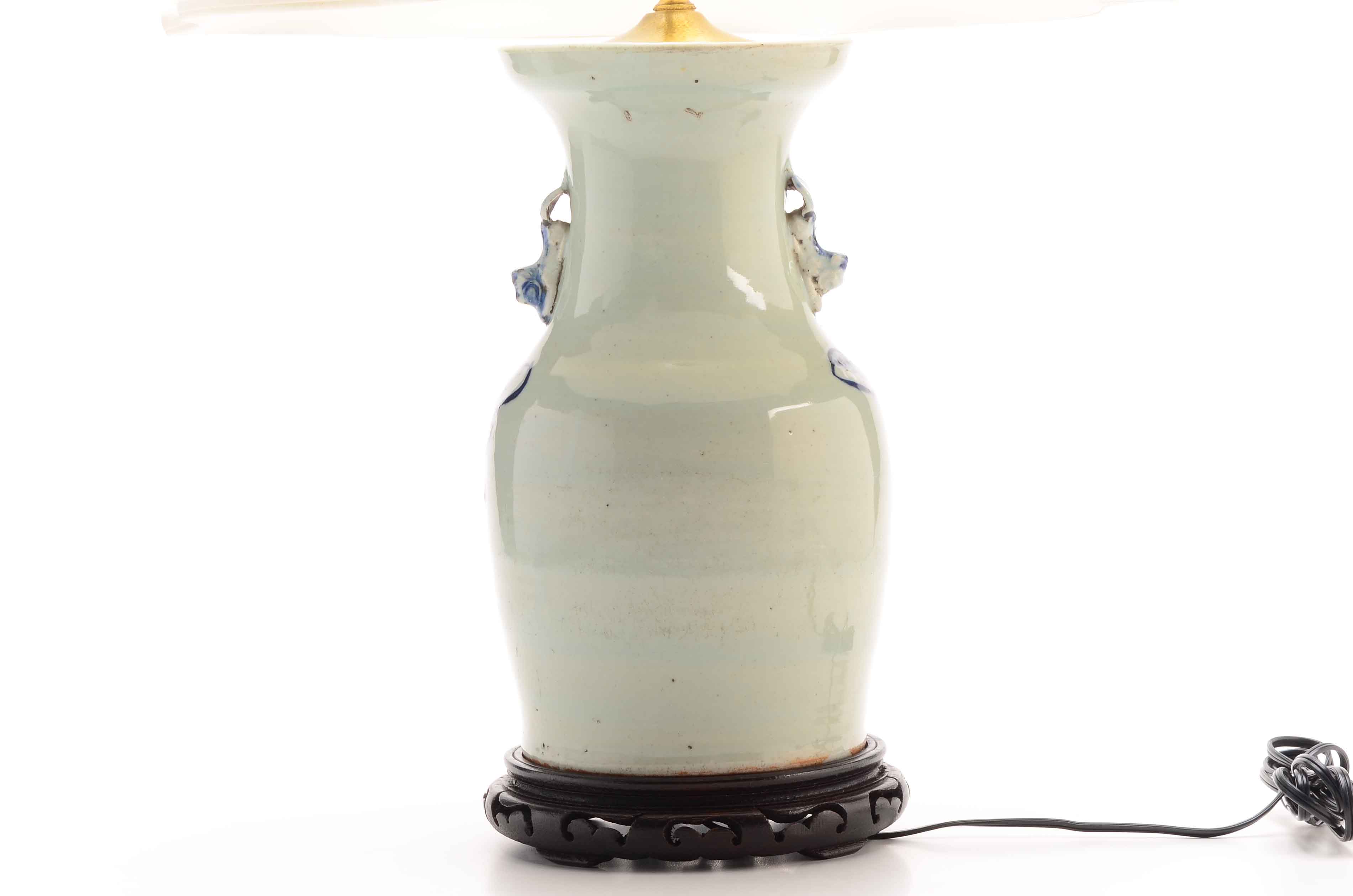 Blue and White Chinese Vase Lamp EBTH