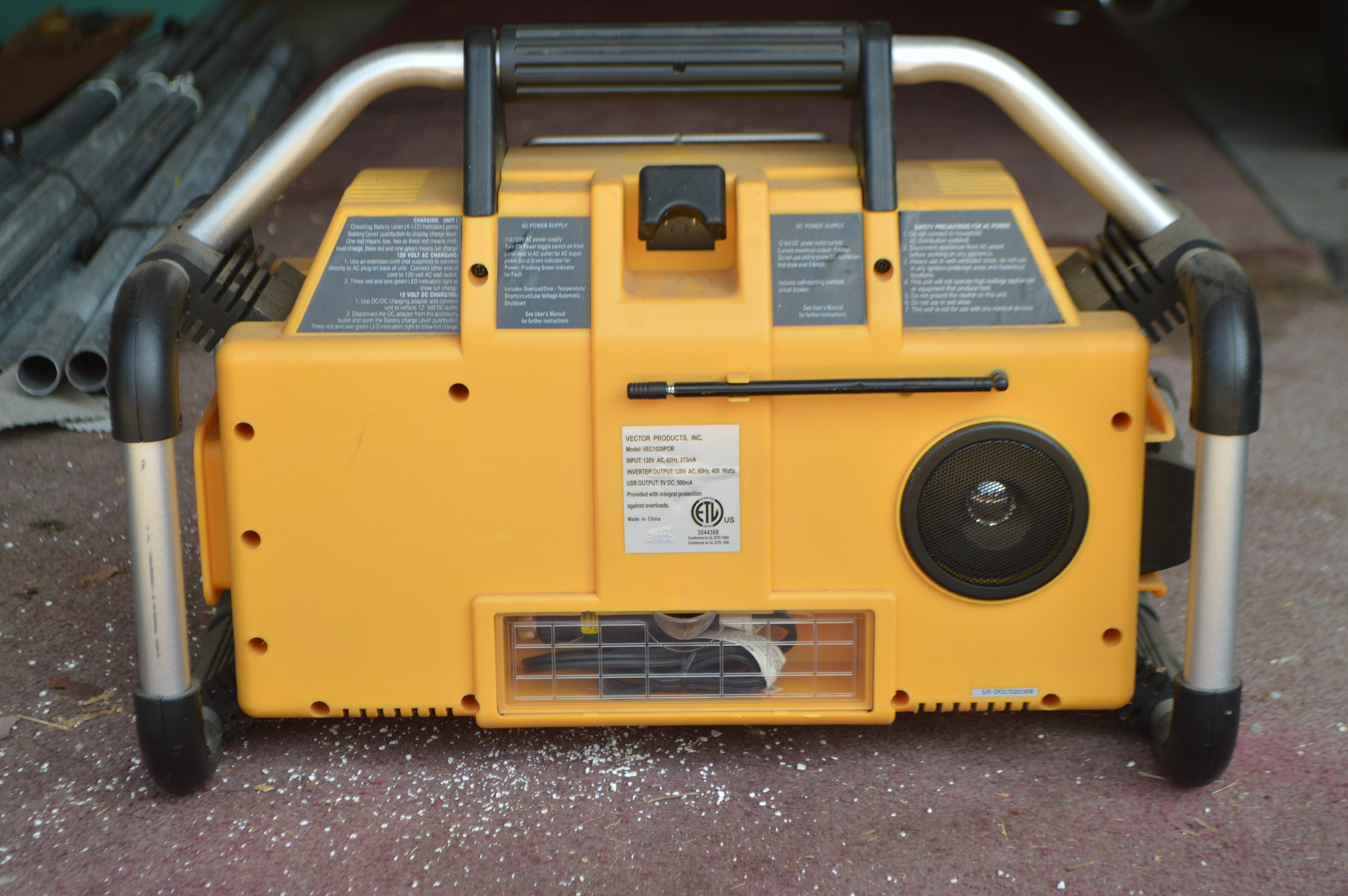 Power on Board 400 Watts Rechargeable Power Center EBTH