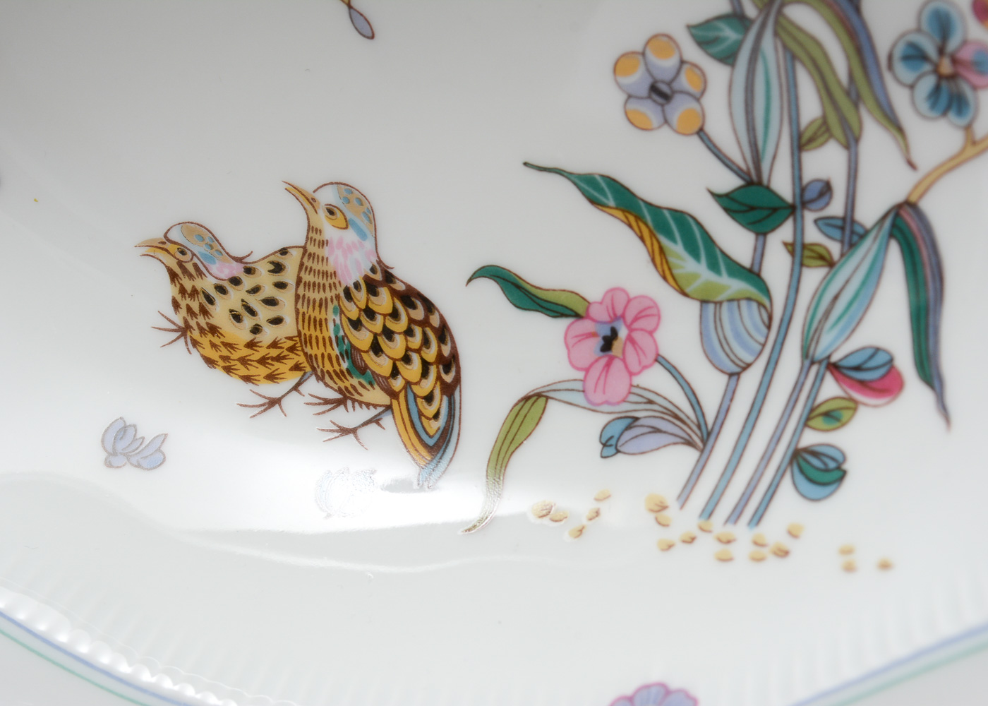 Haviland Limoges Three Piece "Golden Quail" Servingware EBTH