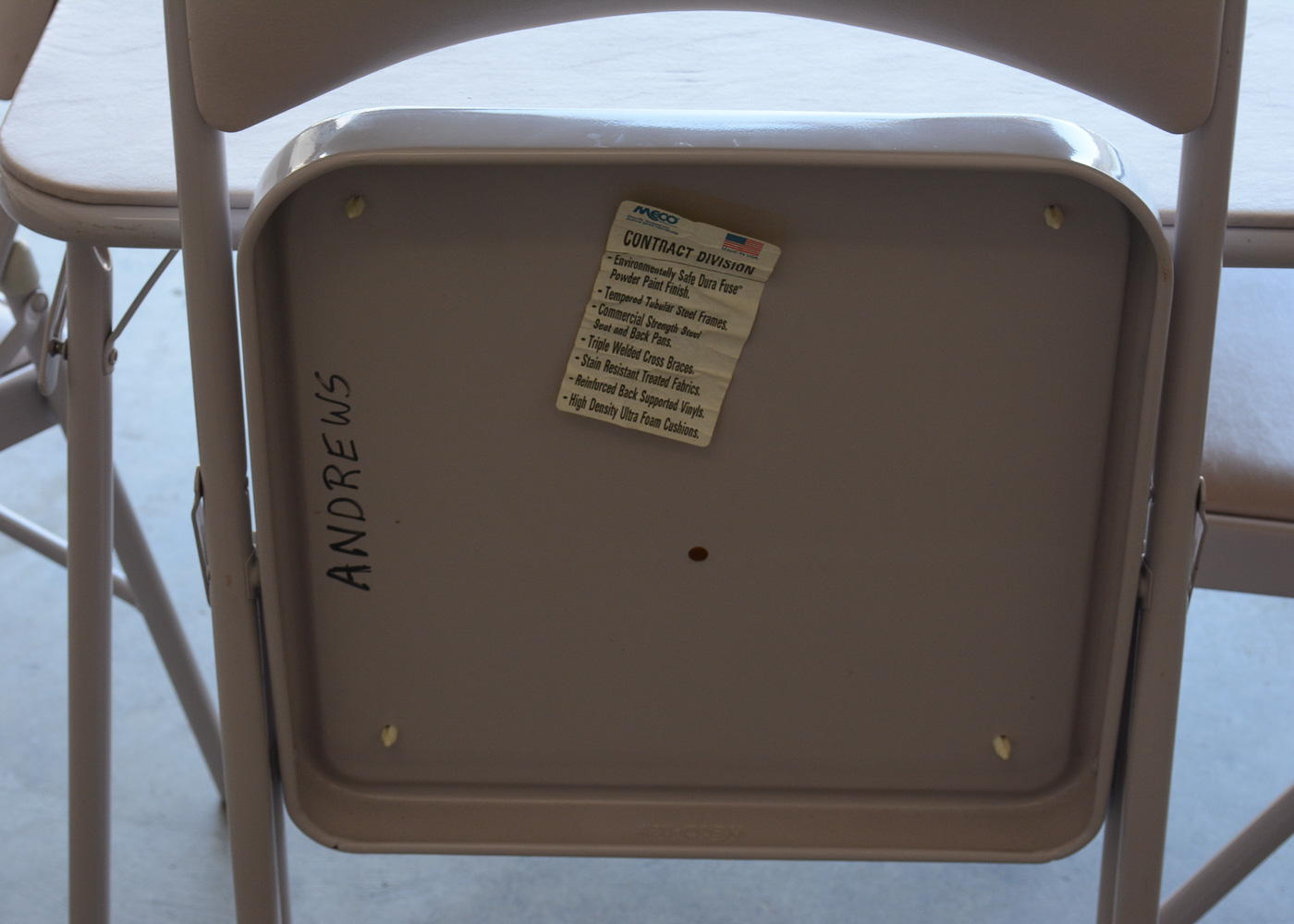 Meco Card Table and Folding Chair Set EBTH