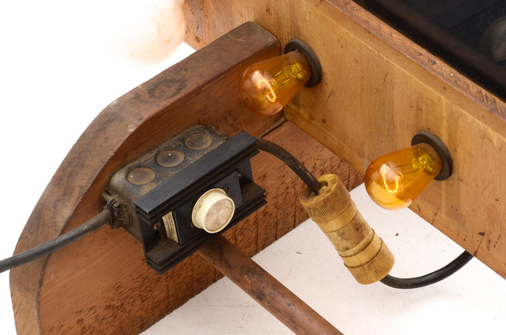 Oak Wood Wall Frame with Lights EBTH