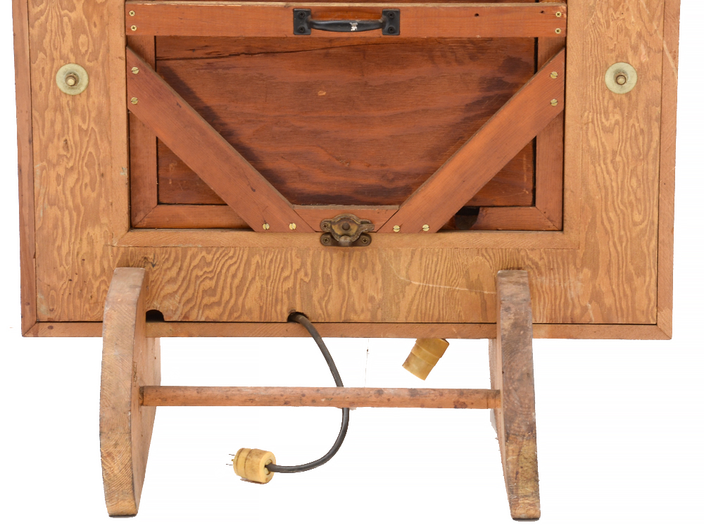 Oak Wood Wall Frame with Lights EBTH